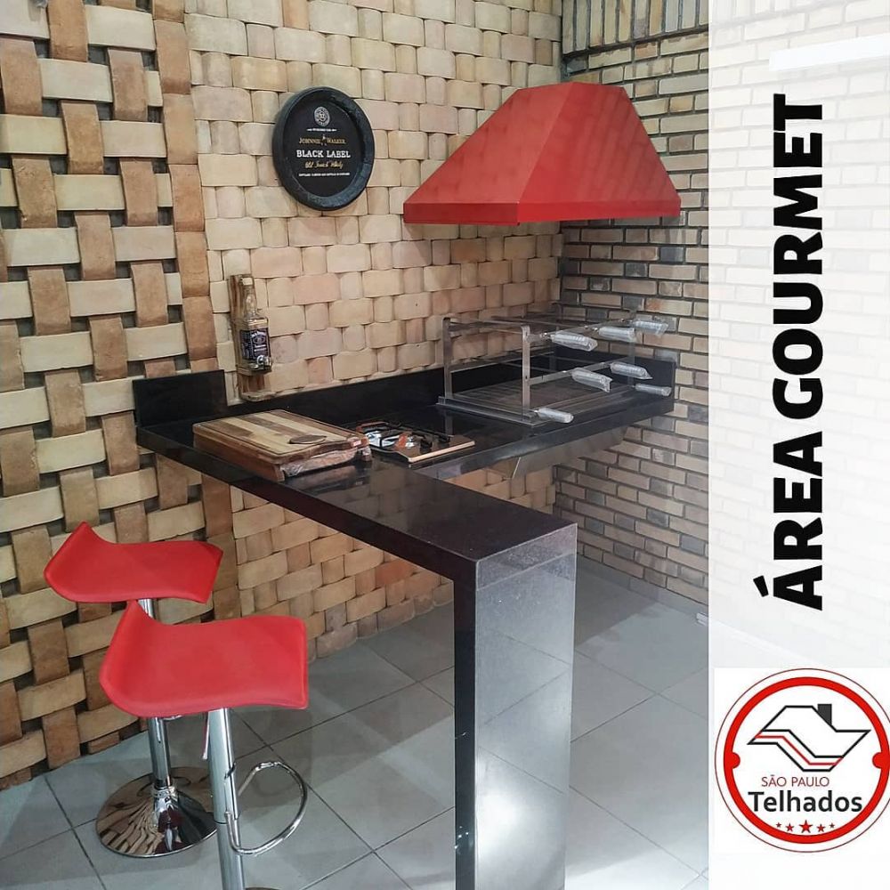 Braseiro cooktop, coifa red, grill master premium Imagem 1